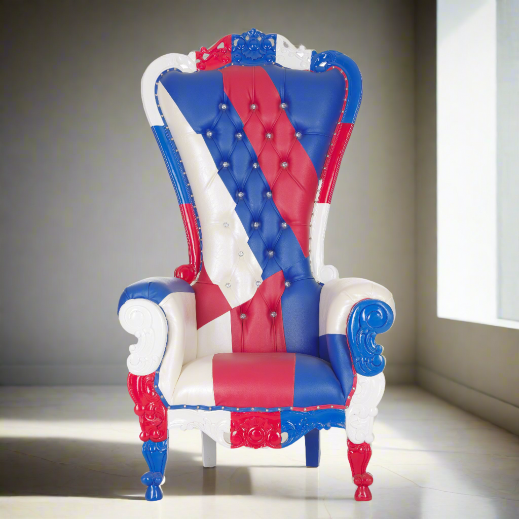 "Queen Tiffany" Throne Chair - PATRIOT EDITION