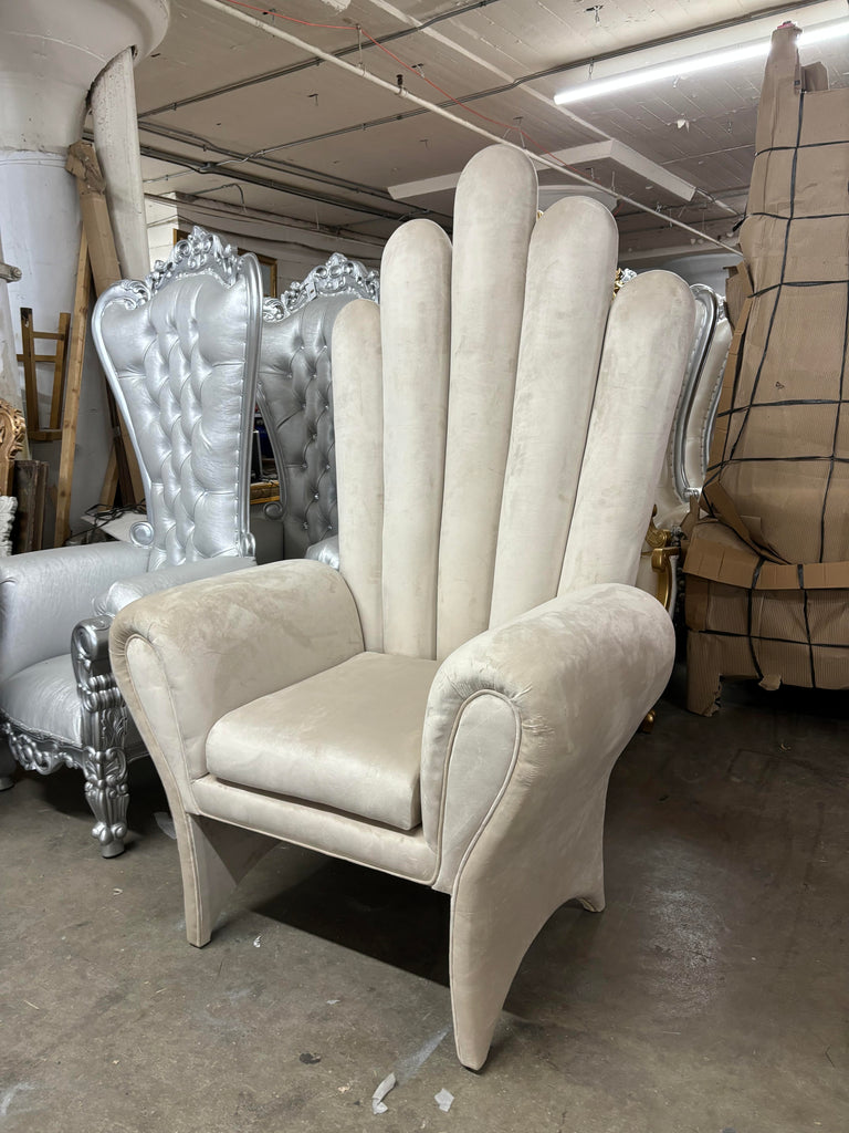 "Royal Seychelles" Throne Chair - Ivory