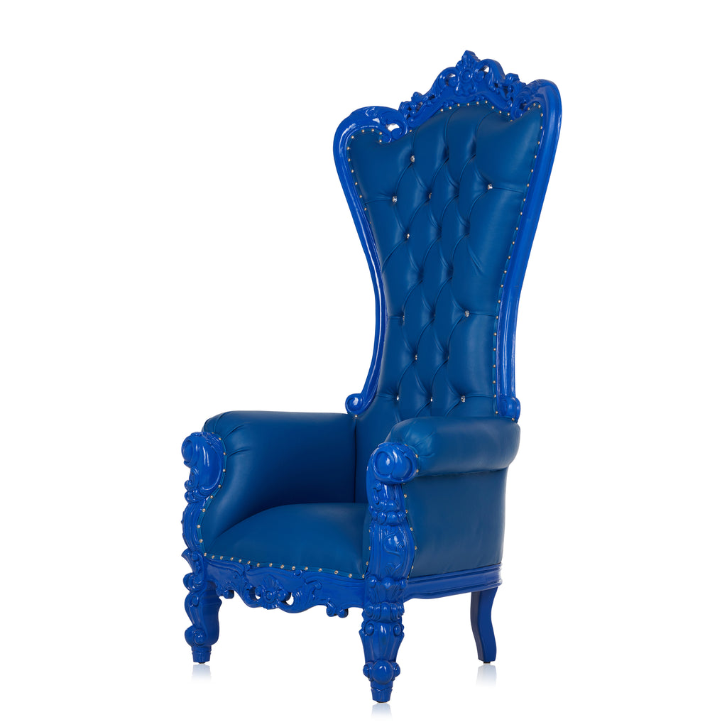 "Queen Tiffany 2.0" Throne Chair - Blue / Blue