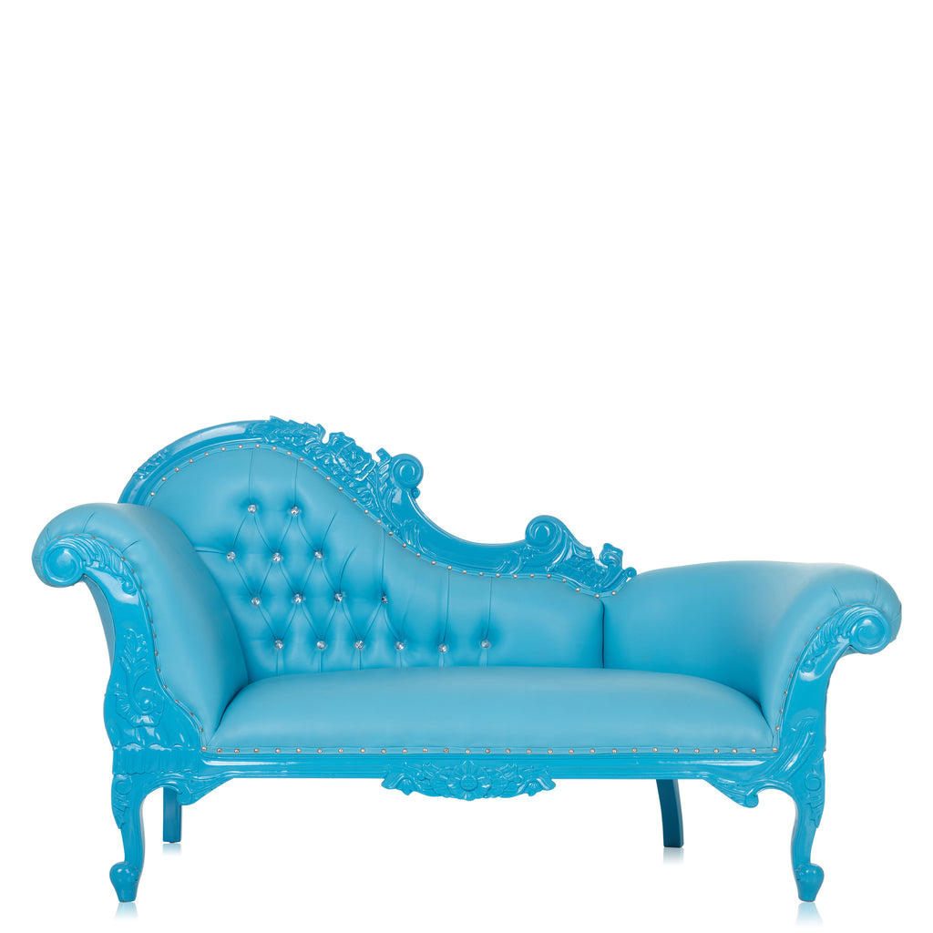 "Cleopatra" Royal Chaise Lounge - Blue / Baby Blue