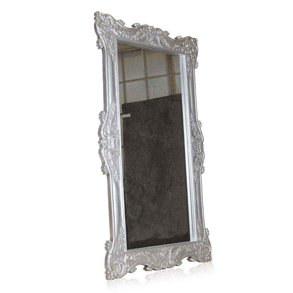 "Michaela" Royal Standing Mirror - Silver