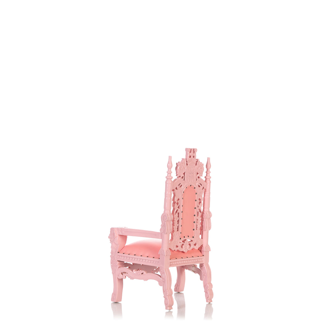 "Mini King David" Lion Throne Chair - Light Pink / Light Pink