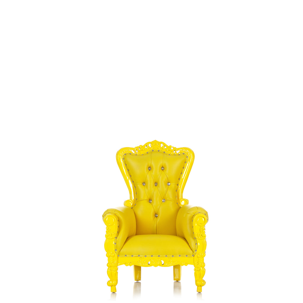 "Mini Tiffany" Kids Throne Chair - Yellow / Yellow