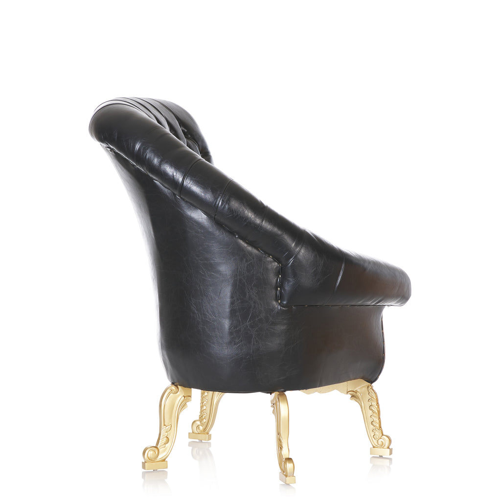 Bellagio Royal Throne Chairs - Black / Gold