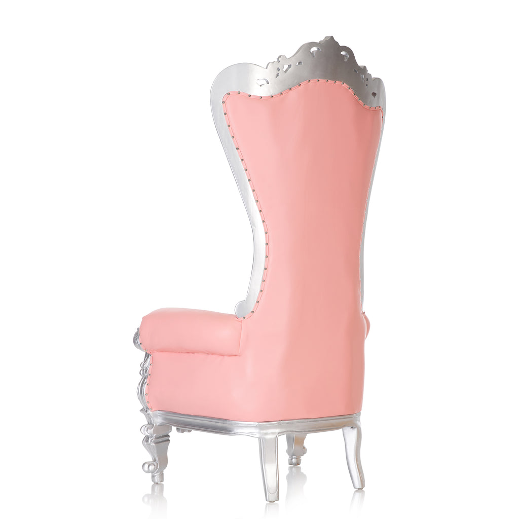 "Queen Tiffany 2.0" Throne Chair - Pink / Silver