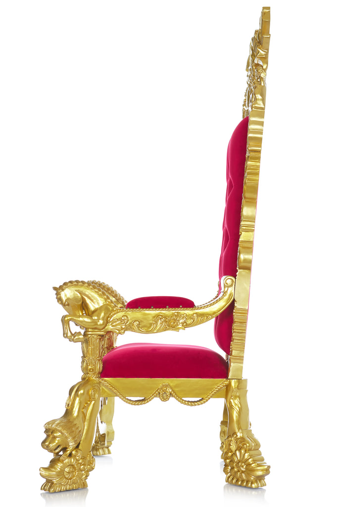 "The Neverland" Throne Chair - Red / Gold