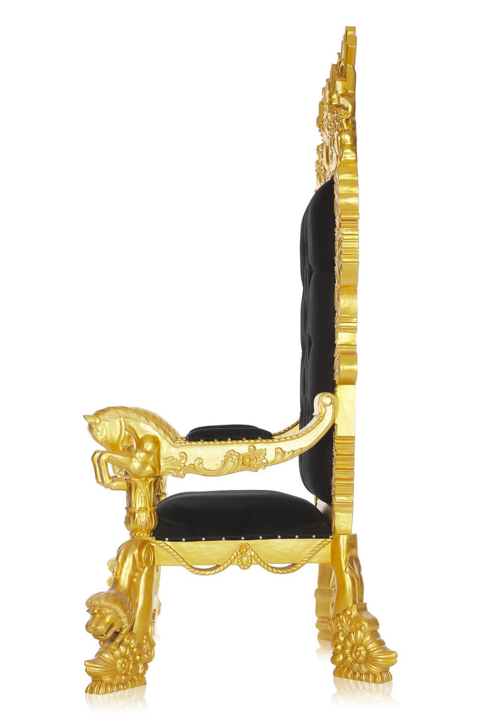 "The Neverland" Throne Chair - Black / Gold