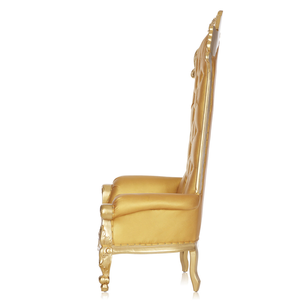 "Stellara" Throne Chair - Gold / Gold