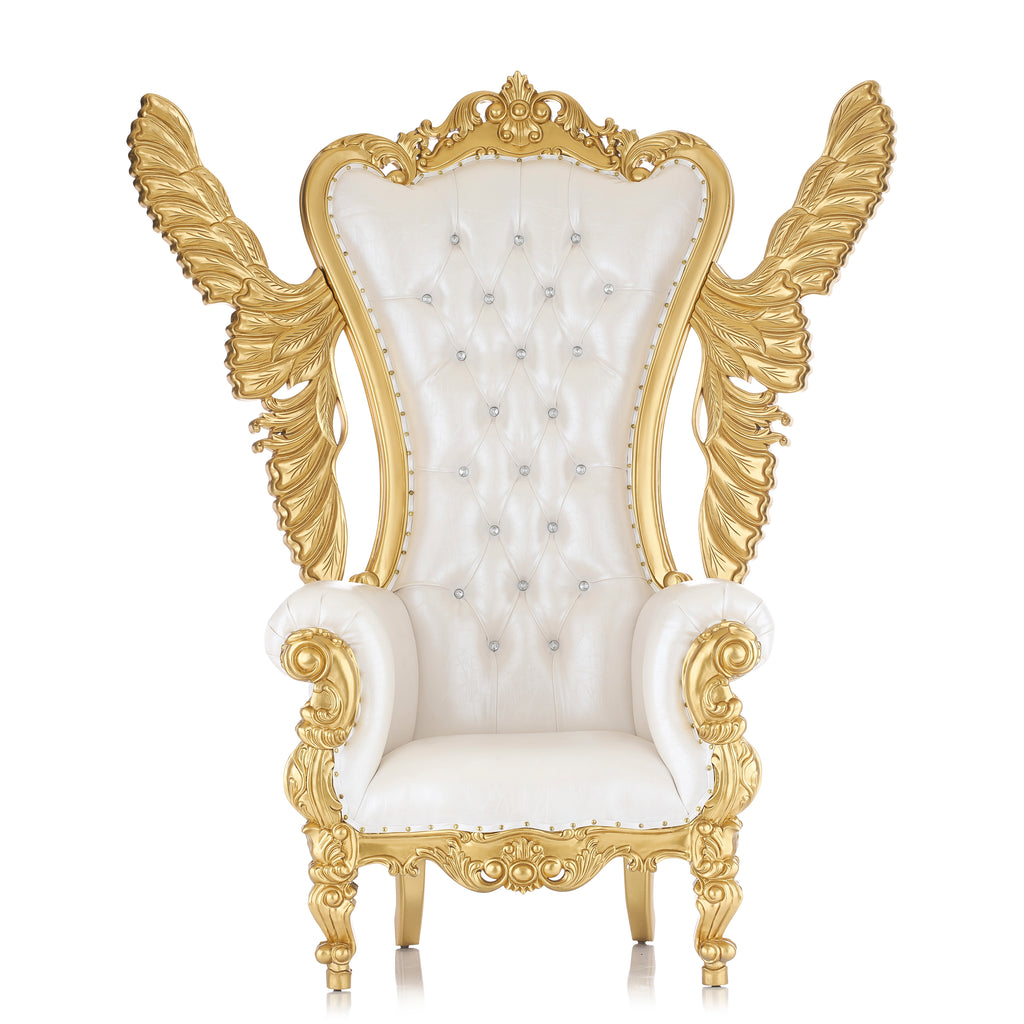 "Angelic Tiffany" Throne - White / Gold