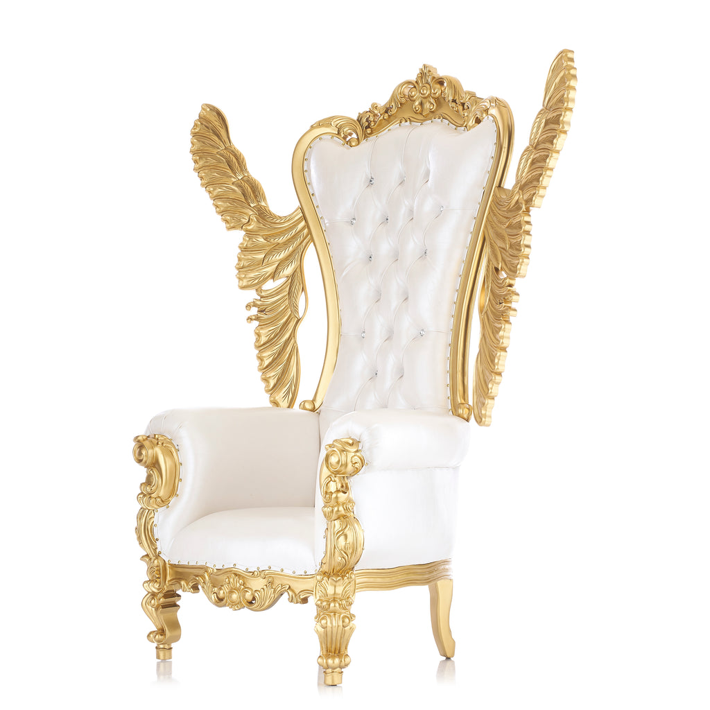 "Angelic Tiffany" Throne - White / Gold