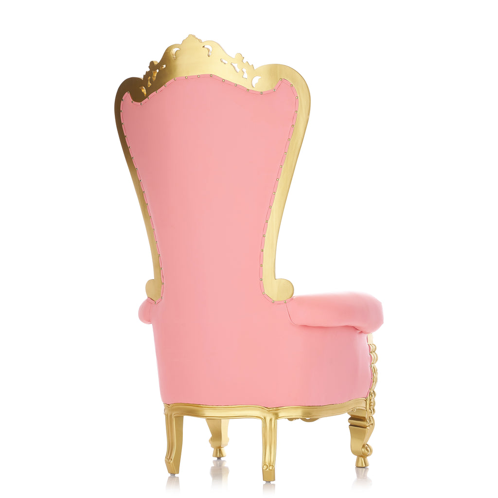"Queen Tiffany" Throne Chair - Light Pink / Gold