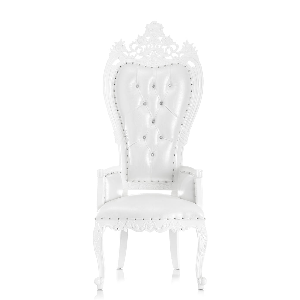 "Giovanni 2.0" Party Throne Chair - White / White