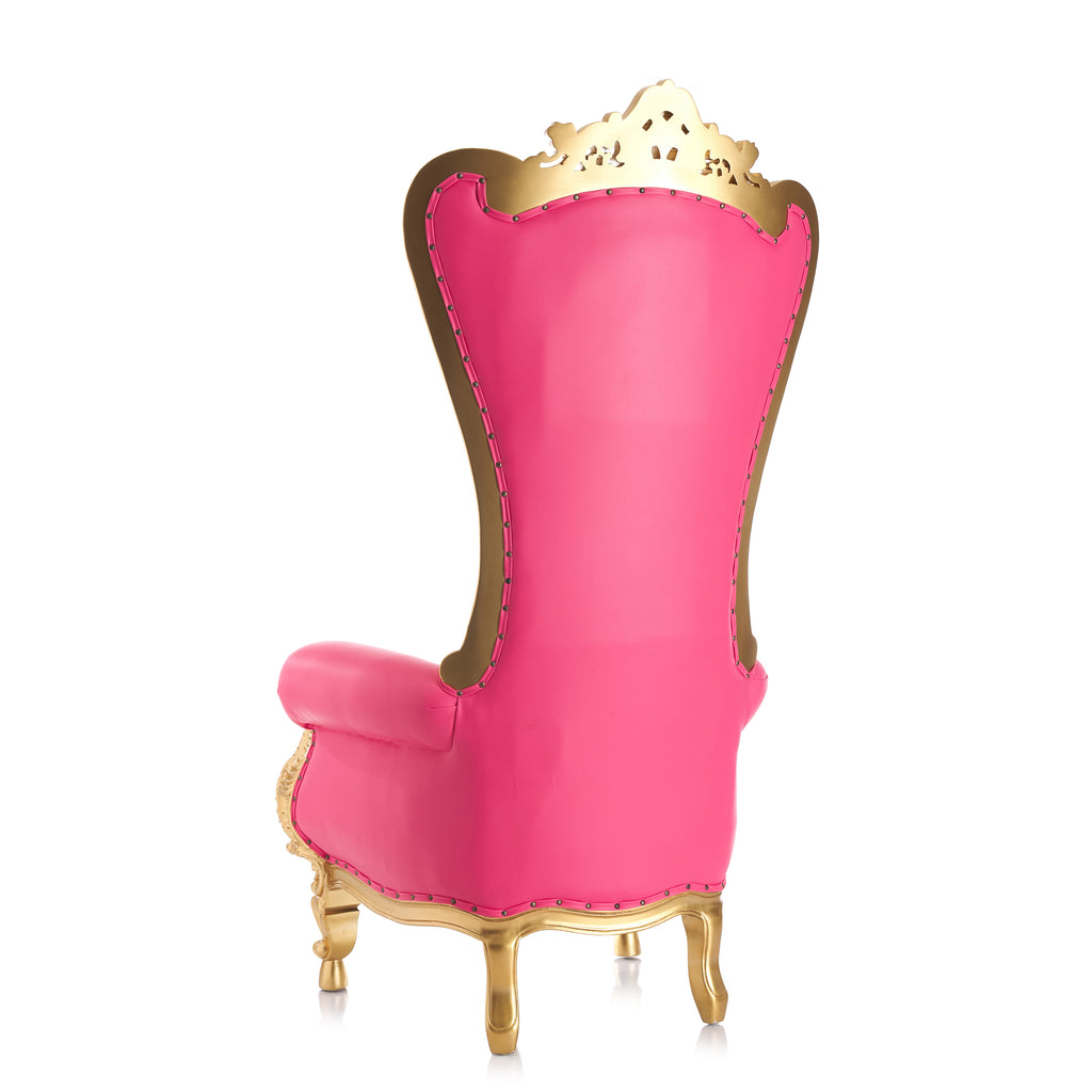 "Queen Tiffany" Throne Chair - Hot Pink / Gold