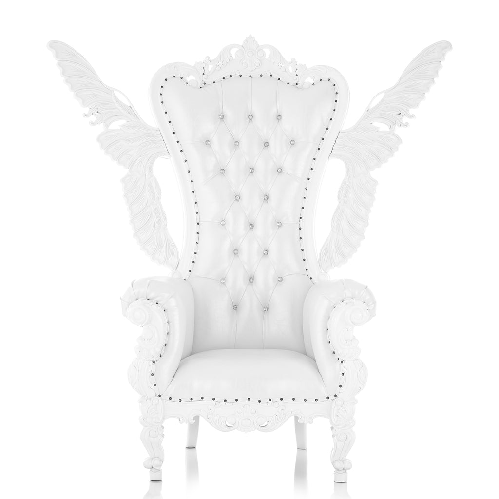 "Angelic Tiffany" Throne - White / White