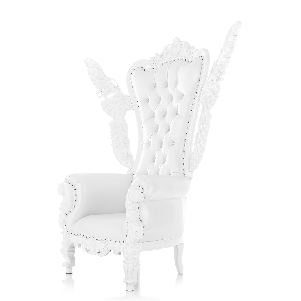 "Angelic Tiffany" Throne - White / White