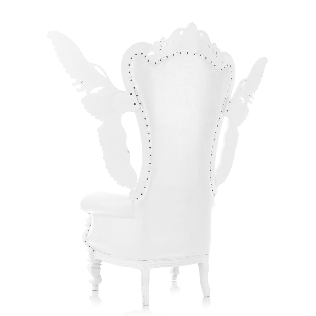 "Angelic Tiffany" Throne - White / White